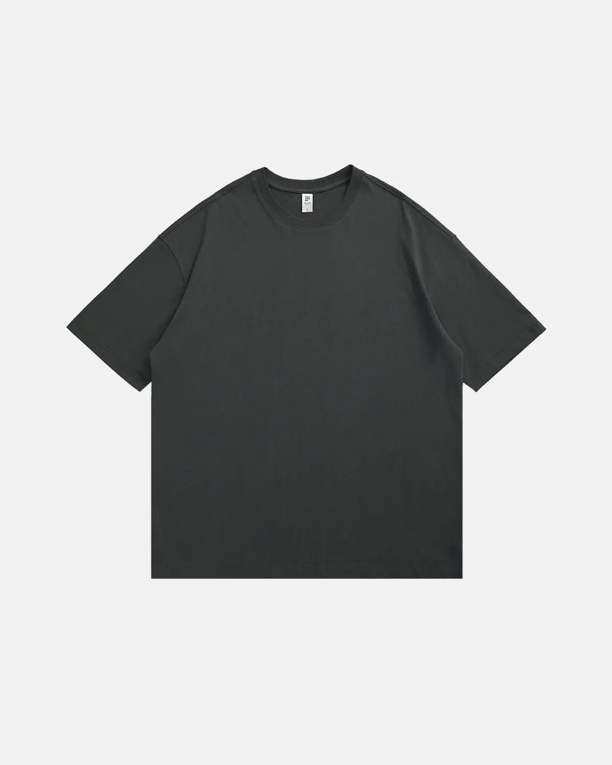 Inflation heavyweight cotton oversized T-shirt in neutral color, featuring a relaxed fit and streetwear style.