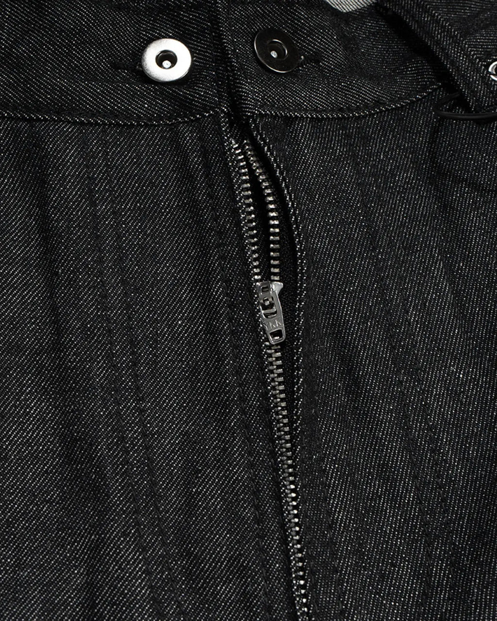 Raw denim tactical cargo jorts by INFLATION, casual streetwear pants with multiple pockets and a rugged, distressed look.