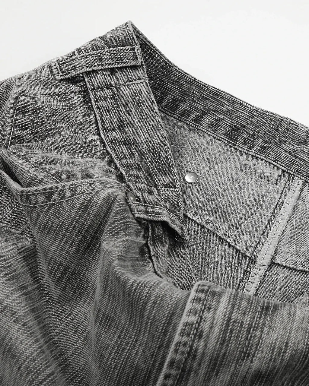 Inflation Streetwear bamboo weave barrel jeans, stylish pants with a unique bamboo patterned fabric and relaxed fit.