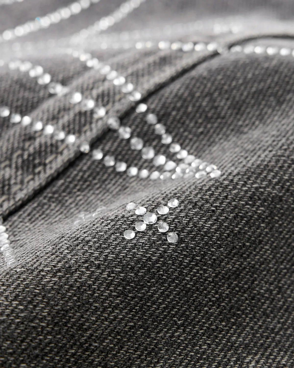 Inflation Star Graphic Rhinestone Barrel Baggy Jeans, stylish pants with star designs and rhinestone embellishments, casual streetwear.