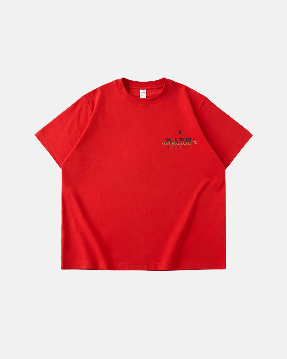 Inflation Streetwear Fortune Incoming T-shirt featuring bold graphic design, casual fit, and comfortable cotton fabric.