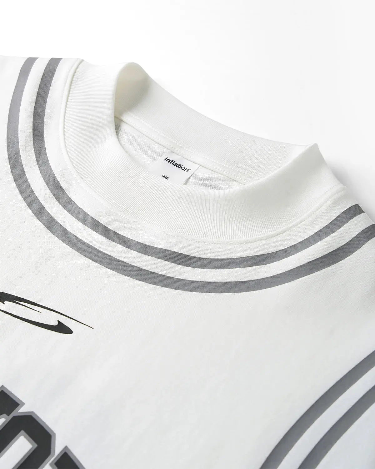 Inflation Streetwear Mock Neck 23 New York Jersey featuring a sleek fit, bold logo, and stylish design for streetwear fashion.