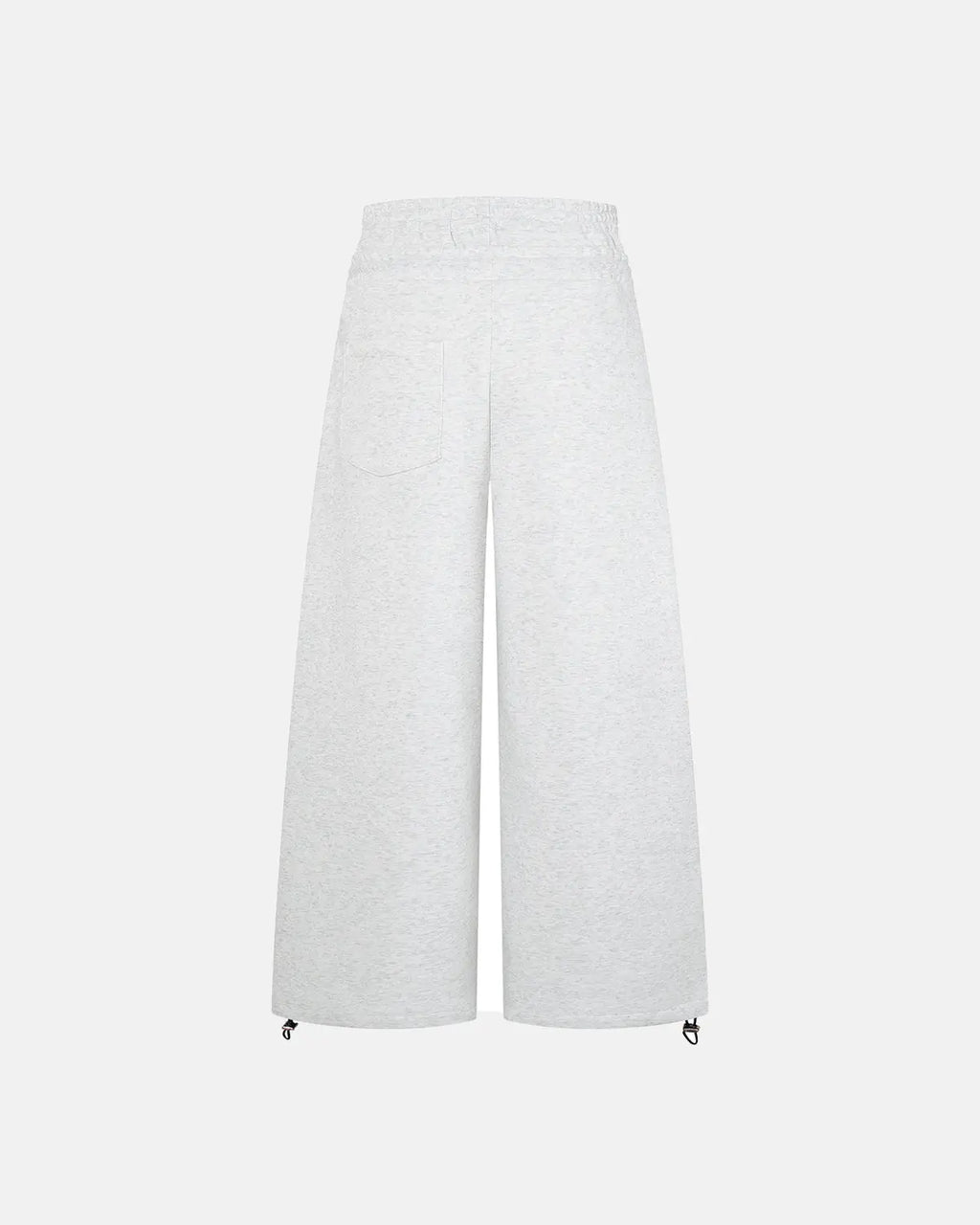 Inflation Streetwear layered waist baggy wide-leg sweatpants with a relaxed fit and casual style, shown in a front view.