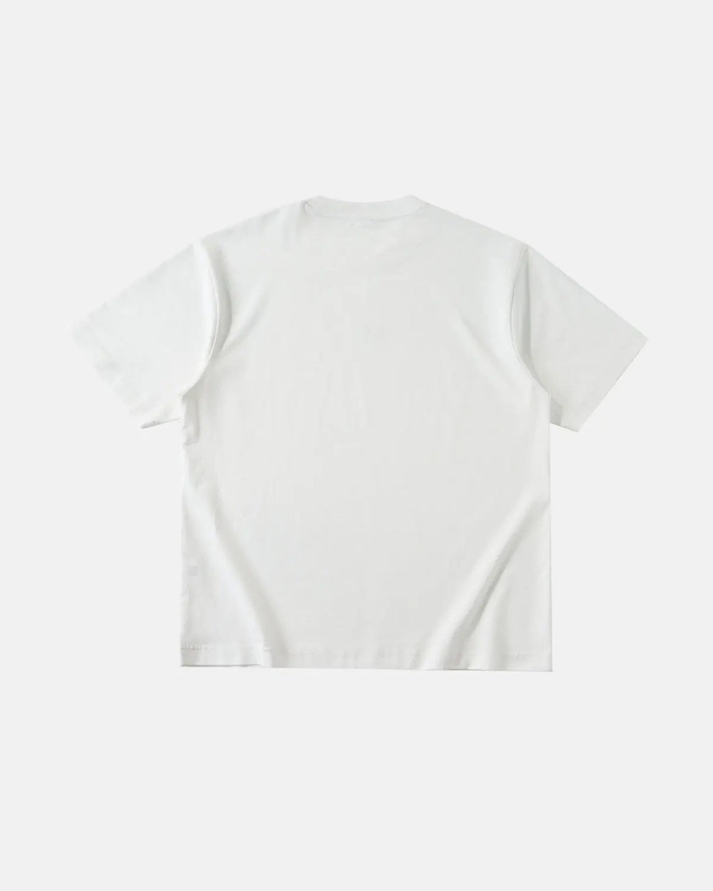 Iridescent shimmer oversized T-shirt by INFLATION featuring a reflective, colorful fabric and relaxed streetwear fit.