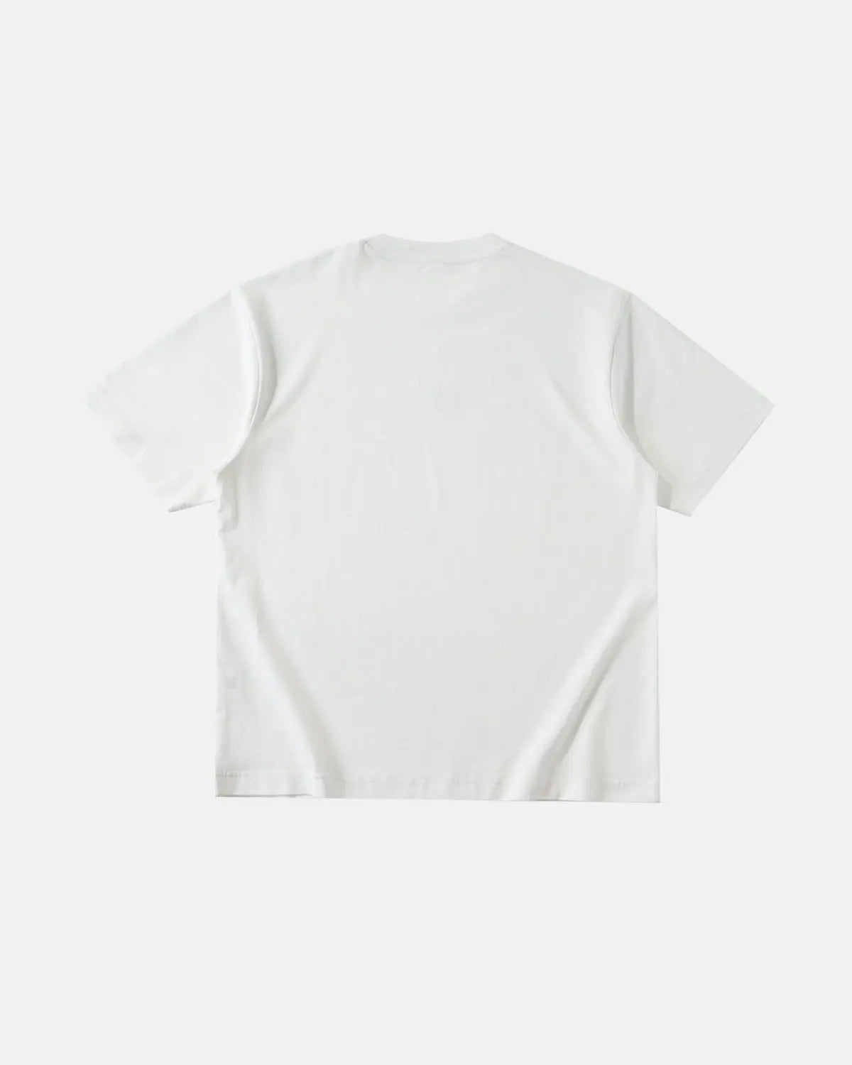 Iridescent shimmer oversized T-shirt by INFLATION featuring a reflective, colorful fabric and relaxed streetwear fit.