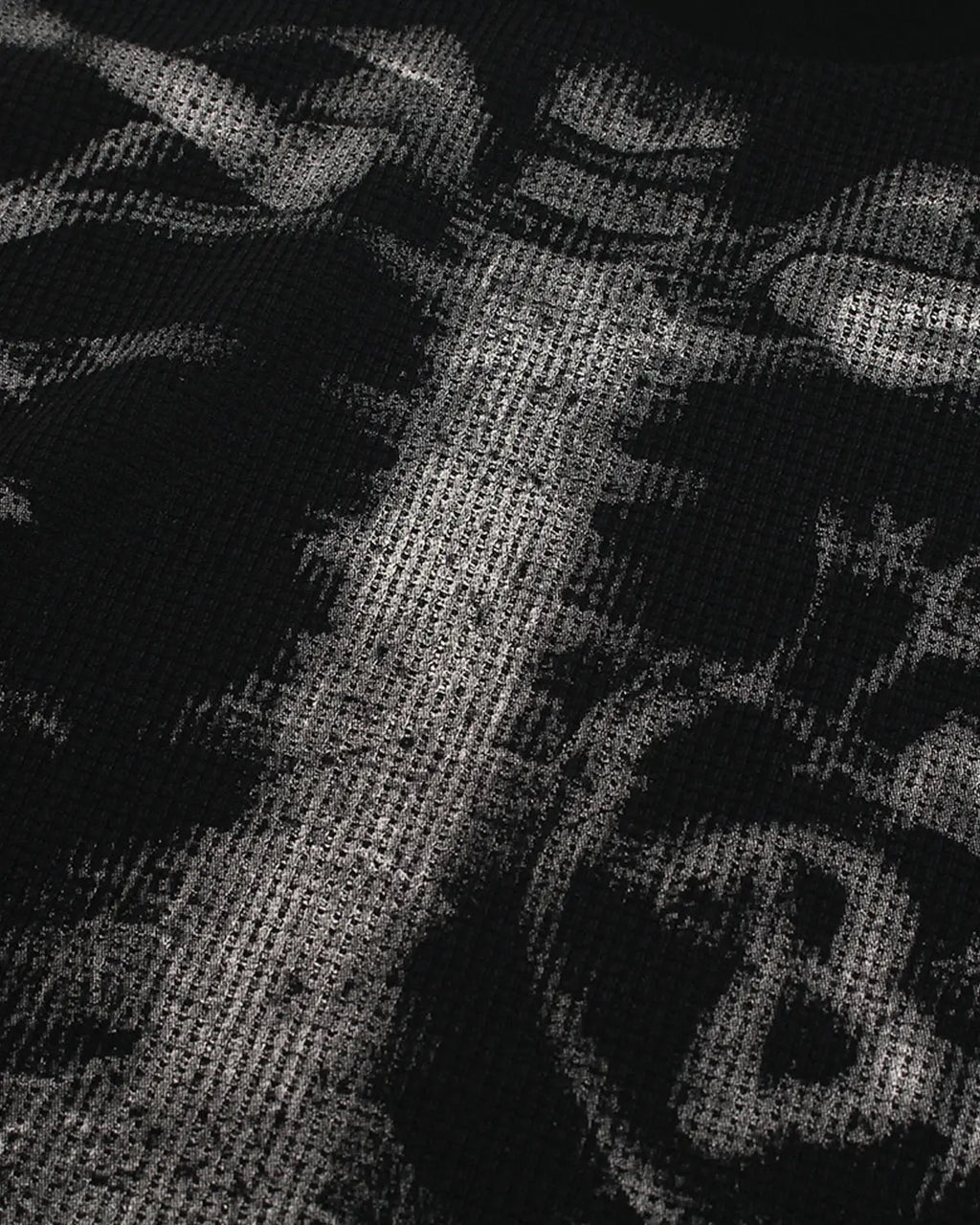 Inflation Skeleton Graphic Washed Long Sleeve shirt featuring a skeleton print, casual streetwear style, and comfortable fabric.