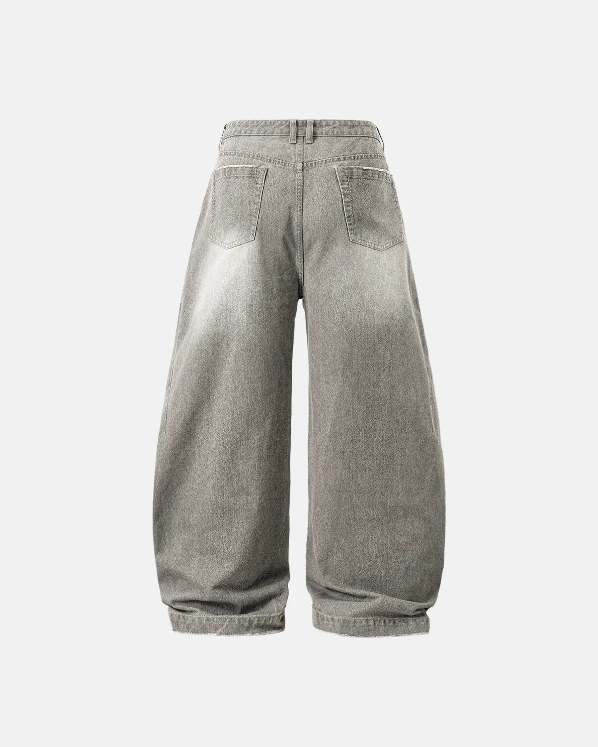 Inflation Washed Barrel Baggy Jeans, relaxed fit pants with a washed denim look, featuring a loose, comfortable style.