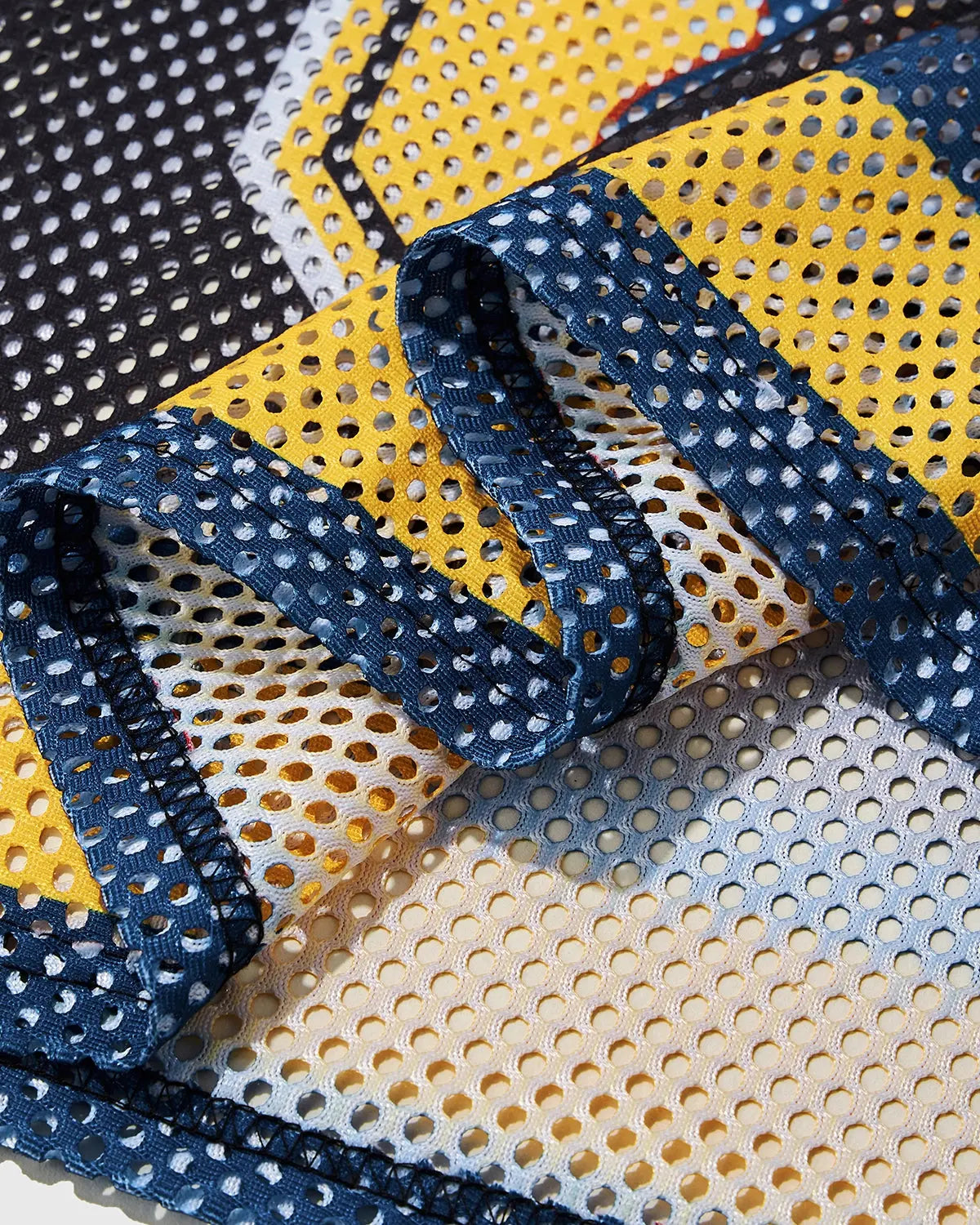 Inflation Streetwear 87 Jersey Mesh Print Tee featuring a colorful mesh fabric design and casual fit.