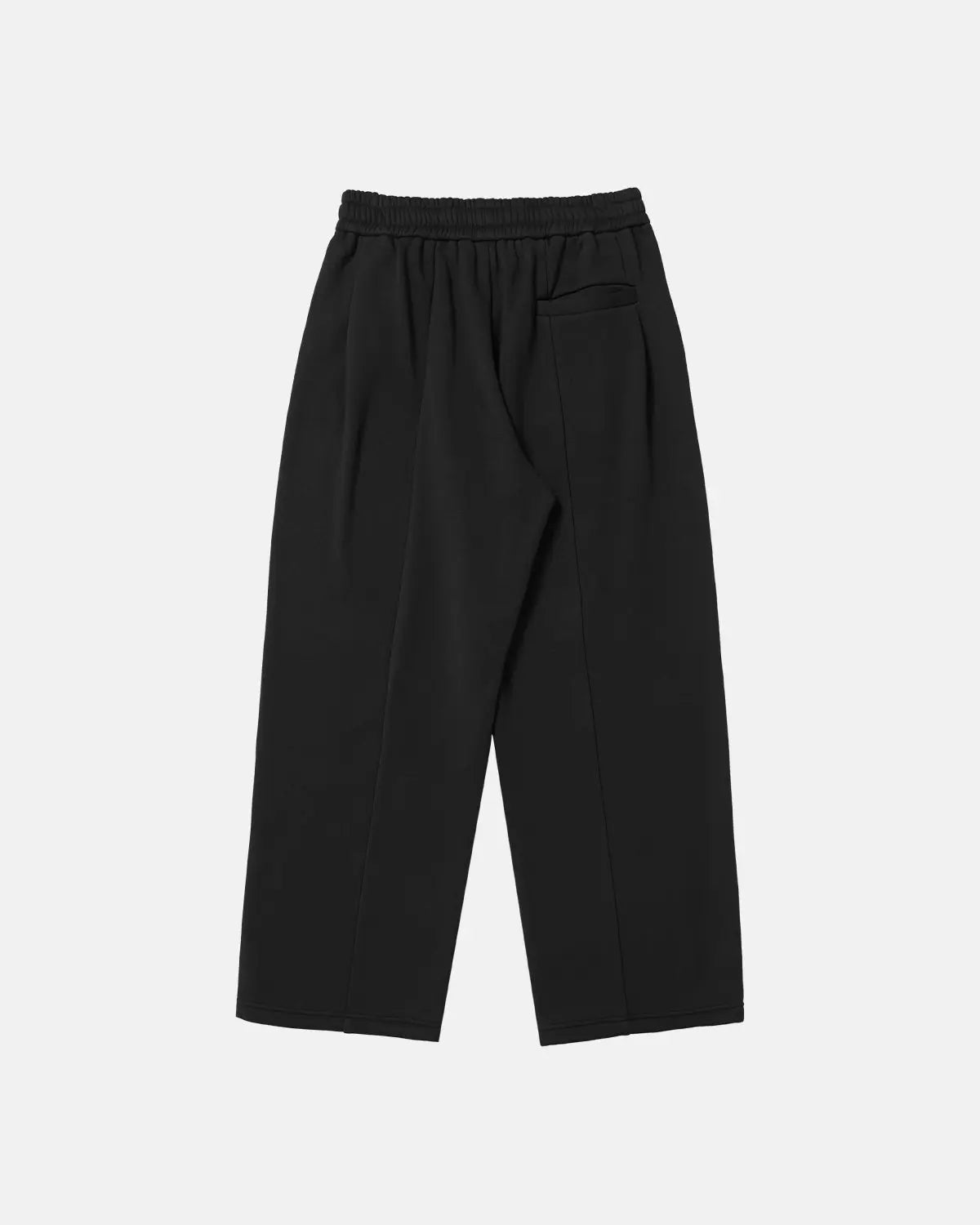 INFLATION stretch thermal fleece sweatpants in black, featuring a relaxed fit and soft, cozy material for comfort and warmth.