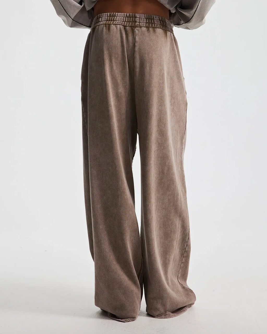 Inflation Streetwear straight leg acid wash sweatpants with a relaxed fit, denim-style appearance, and casual streetwear style.