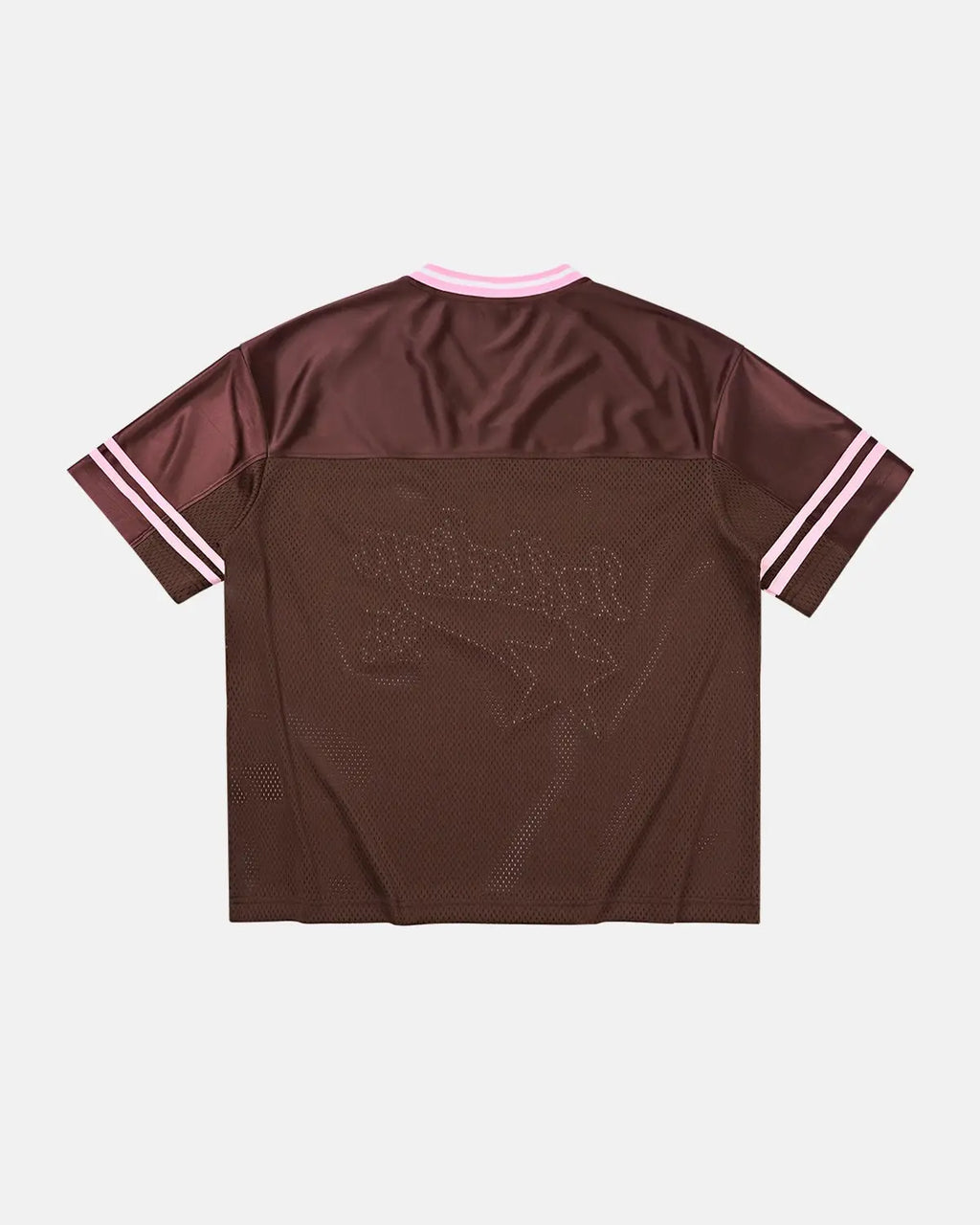 Inflation Streetwear mesh patchwork printing jersey with vibrant patterns and breathable fabric, stylish streetwear clothing.