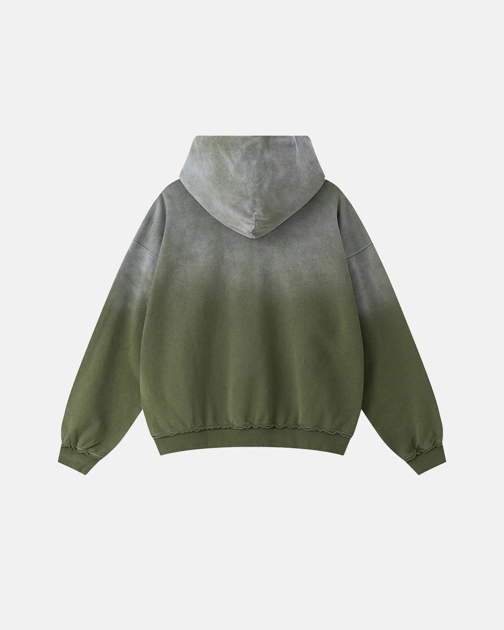 Inflation Streetwear Monkey Wash Ripped Hoodie featuring distressed fabric and casual fit, displayed on a hanger.