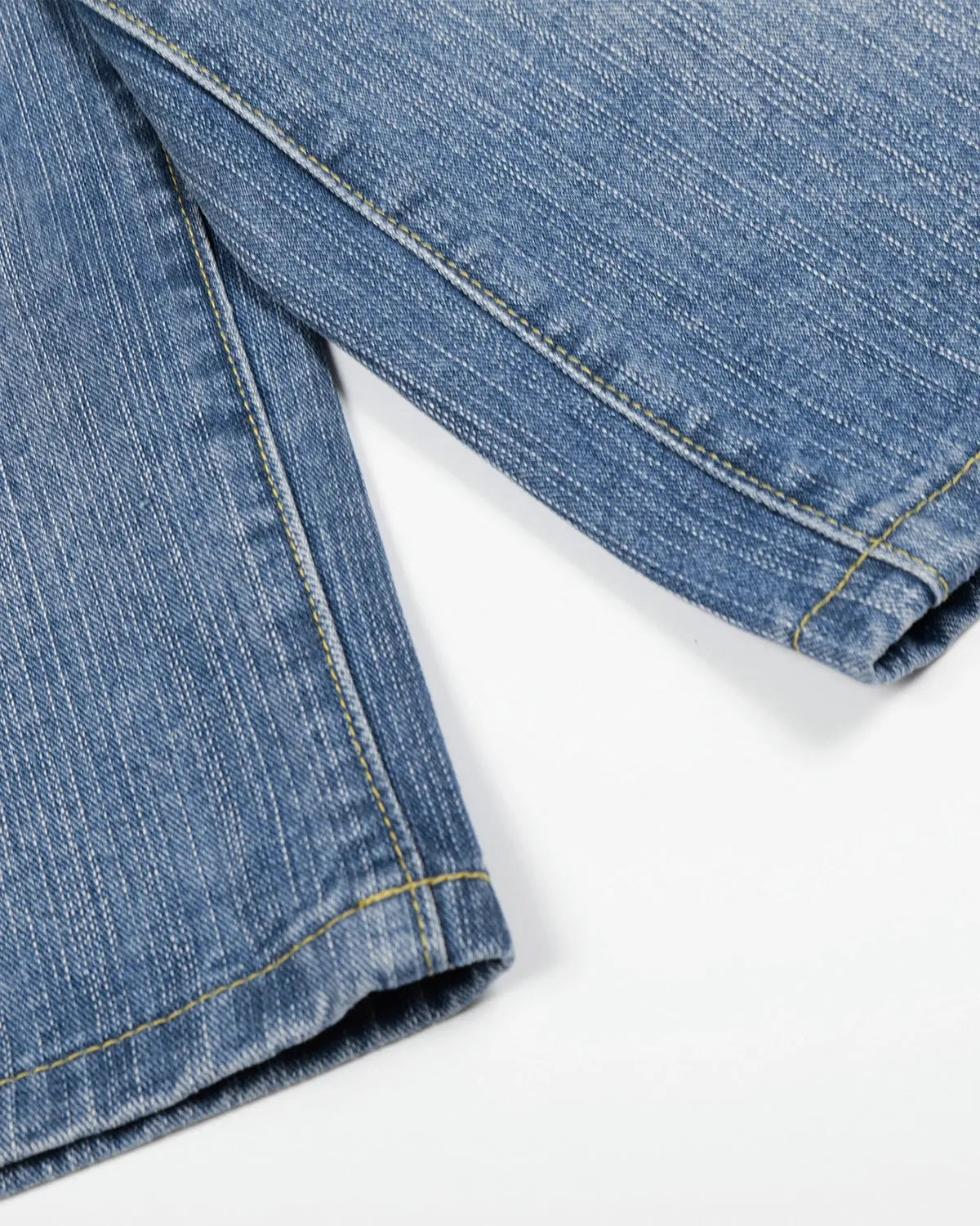Inflation INFLATION bamboo weave long jorts with cinch back, casual streetwear pants featuring a relaxed fit and natural bamboo texture.