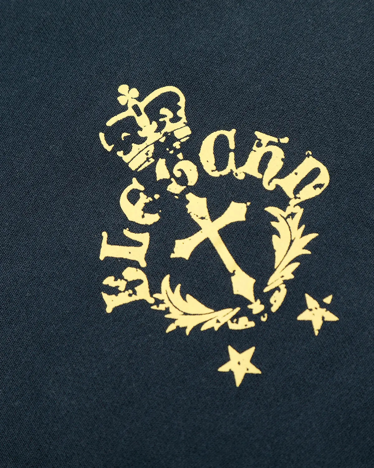 Inflation Streetwear distressed washed printed zip-up hoodie with a casual, worn-in look and graphic design on front.