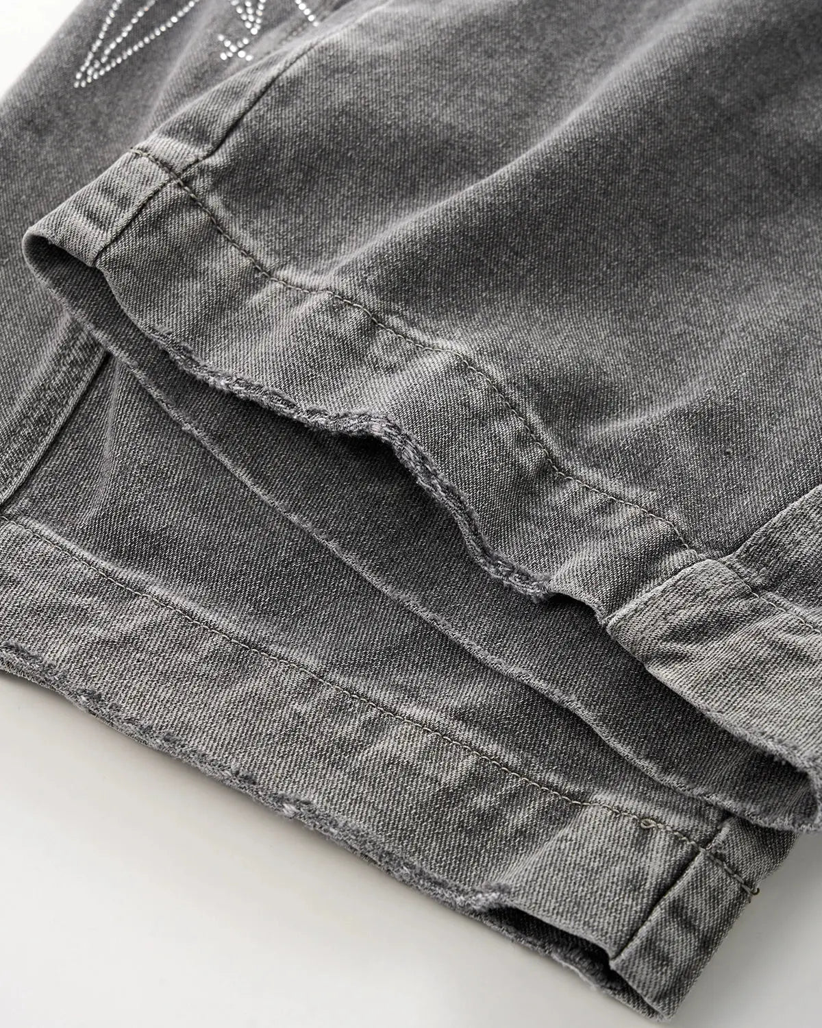 Inflation brand barrel jeans featuring star graphic rhinestones, baggy fit, and stylish streetwear design, perfect for casual fashion.