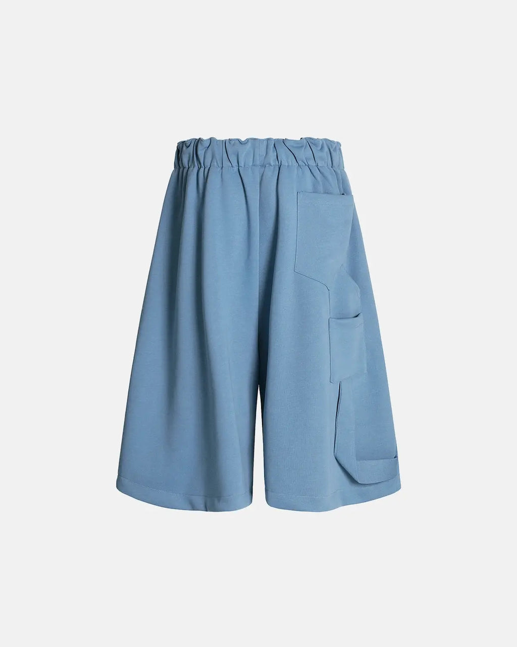 Inflation Streetwear baggy sweat shorts, relaxed fit pants in soft fabric, casual streetwear style, front view showing waistband and pockets.
