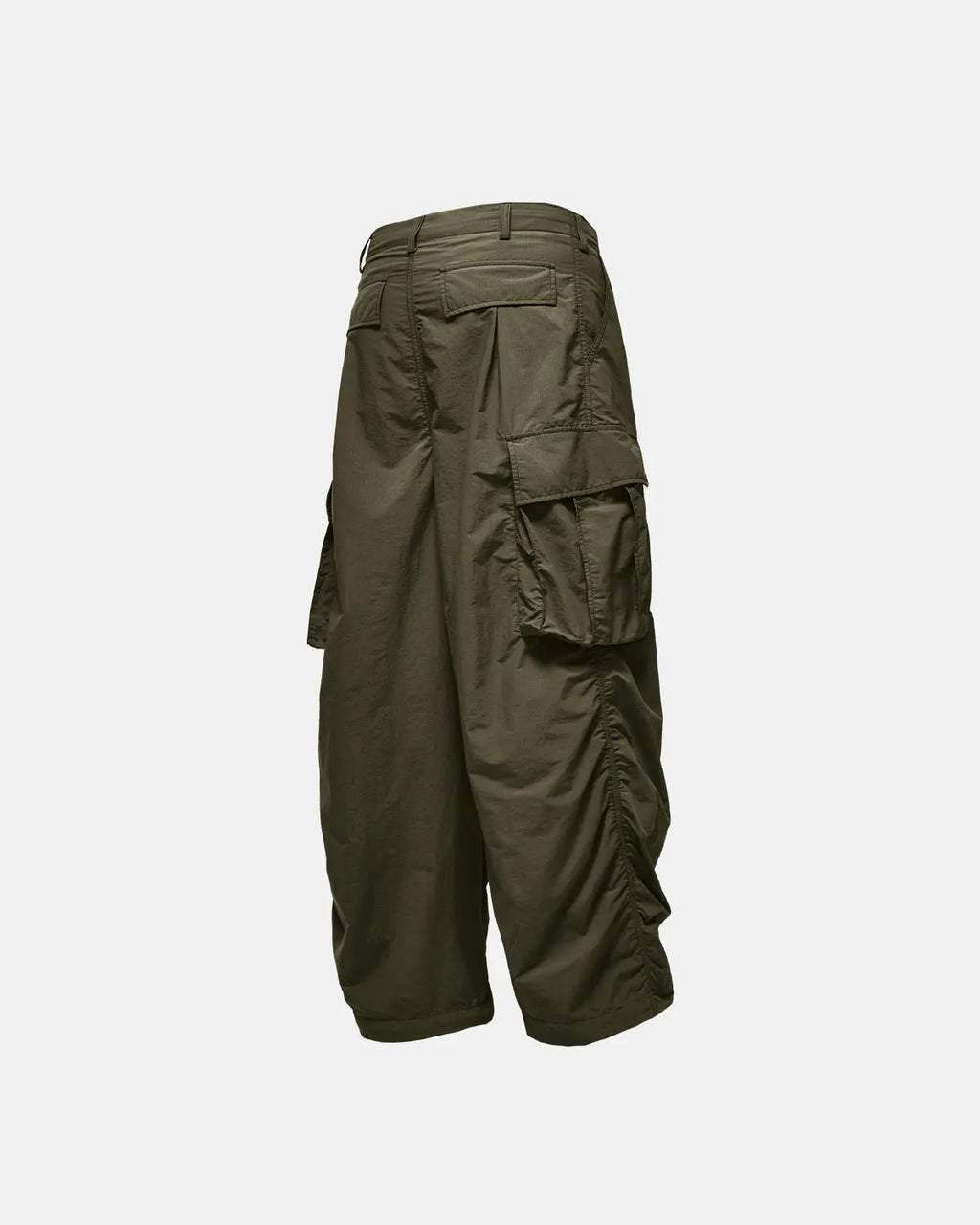 Inflation Classical Parachute Cargo Pants featuring a relaxed fit, multiple pockets, and streetwear style in durable parachute fabric.