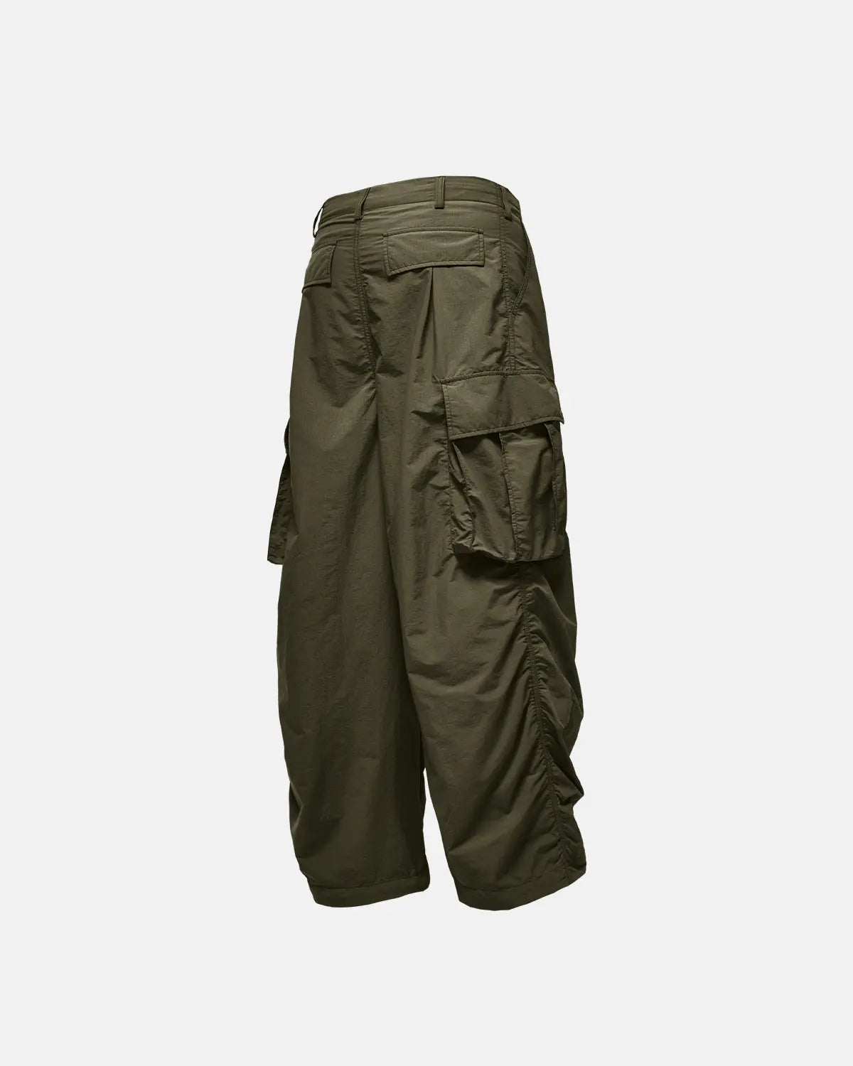 Inflation Classical Parachute Cargo Pants featuring a relaxed fit, multiple pockets, and streetwear style in durable parachute fabric.