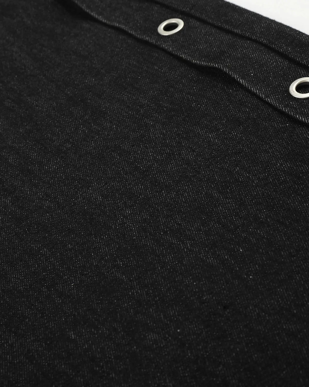 Inflation Streetwear barrel jeans with side eyelet buttons, showcasing a stylish denim design and unique button details.
