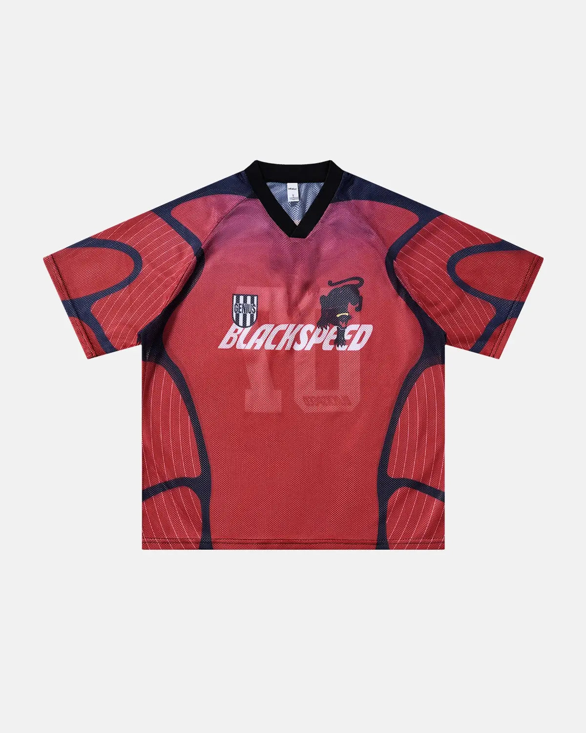 Inflation Athletic Panel Mesh Jersey T-shirt featuring breathable mesh fabric and athletic design for streetwear style.