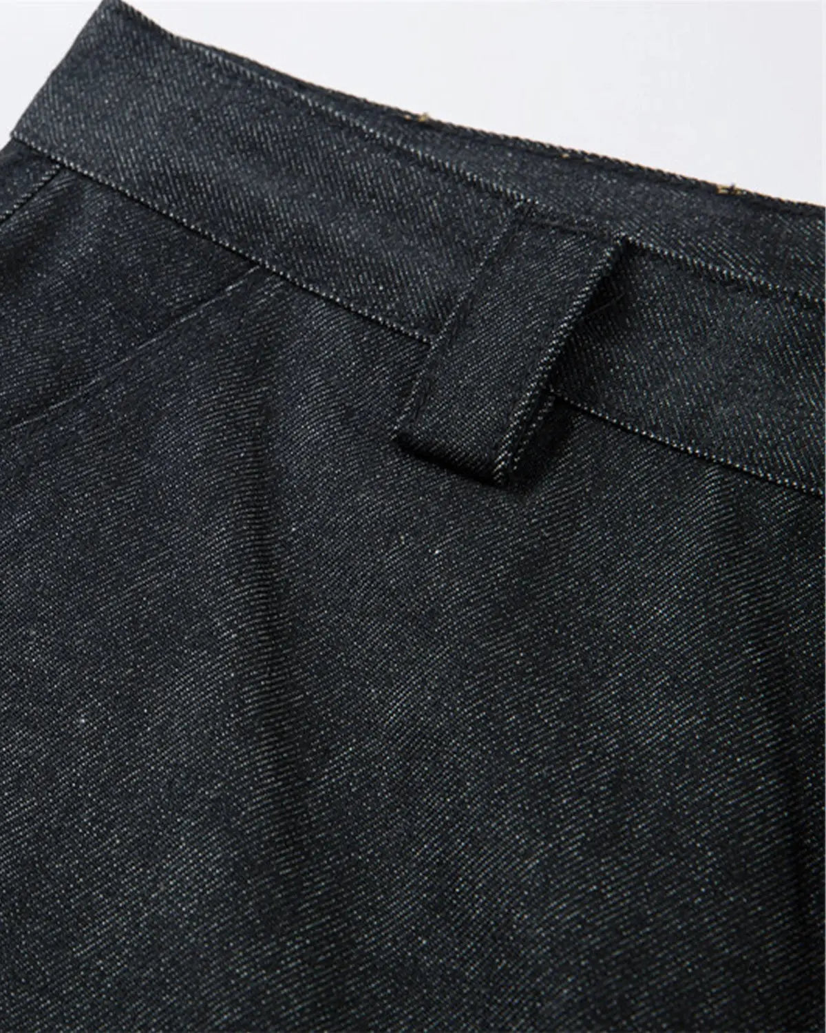 Inflation Super Raw Baggy Jeans with relaxed fit, distressed denim, and oversized style, displayed on a model.