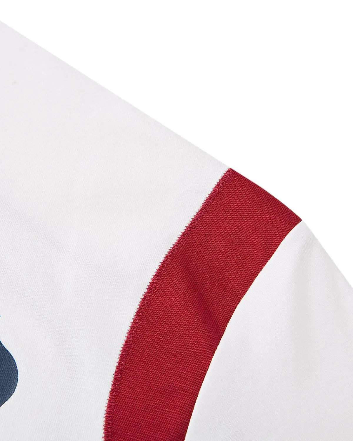 Inflation Streetwear retro color block embroidered jersey T-shirt with bold designs and vibrant hues on a casual fit.