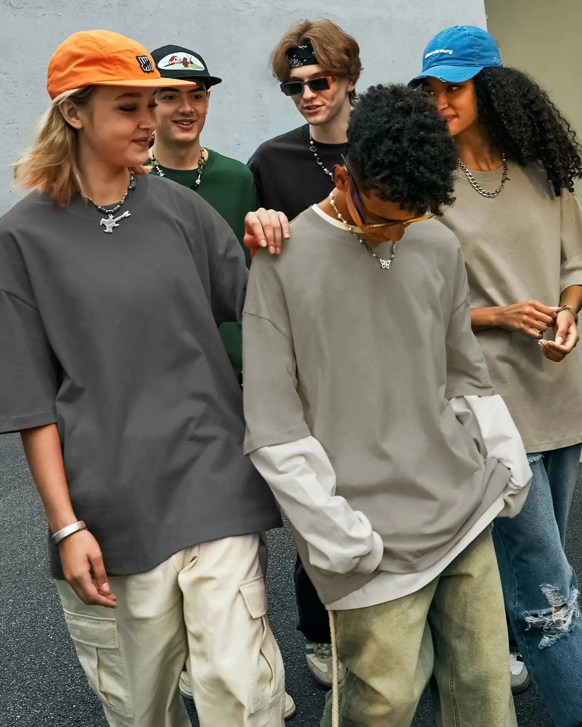 Oversized heavyweight cotton T-shirt from INFLATION Streetwear, featuring a relaxed fit and bold design on soft, durable fabric.