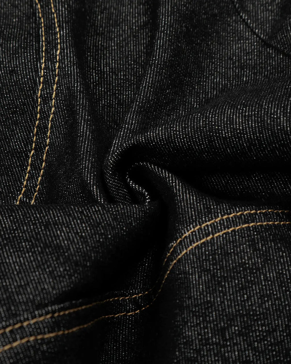 Deconstructed raw denim jorts from Inflation Streetwear, distressed raw denim pants with frayed edges and casual fit.