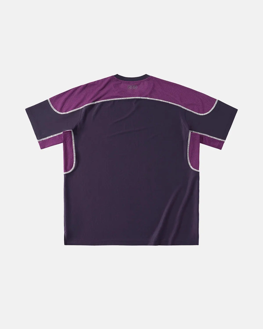 INFLATION AirFlow Contrast Panel Breathable Tee featuring black and white panels, lightweight fabric, and casual streetwear style.