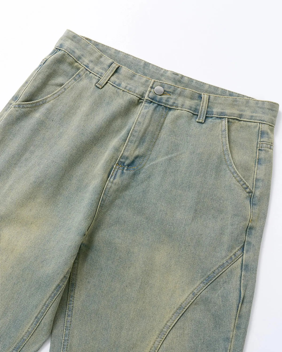 Vintage Washed Baggy Jeans by Inflation Streetwear, showing relaxed fit, faded denim, and distressed details.