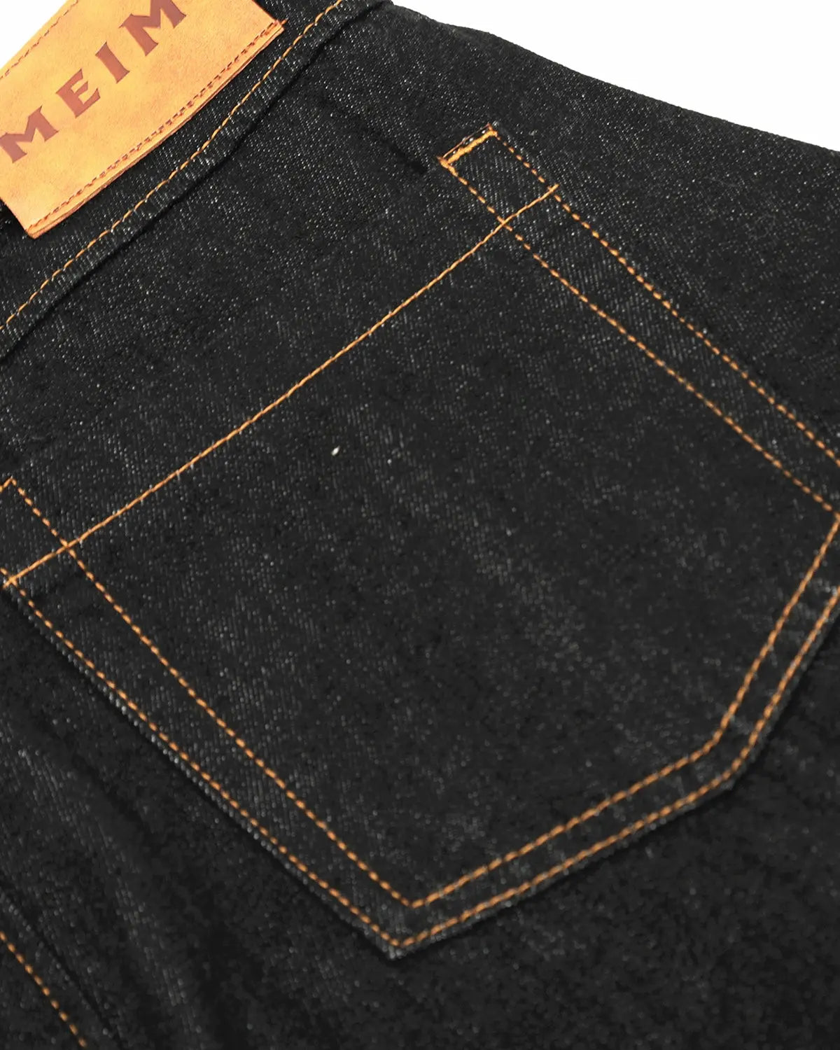 Inflation Contrast Stitch Raw Baggy Jeans with distressed details and loose fit, featuring contrast stitching for a streetwear style.