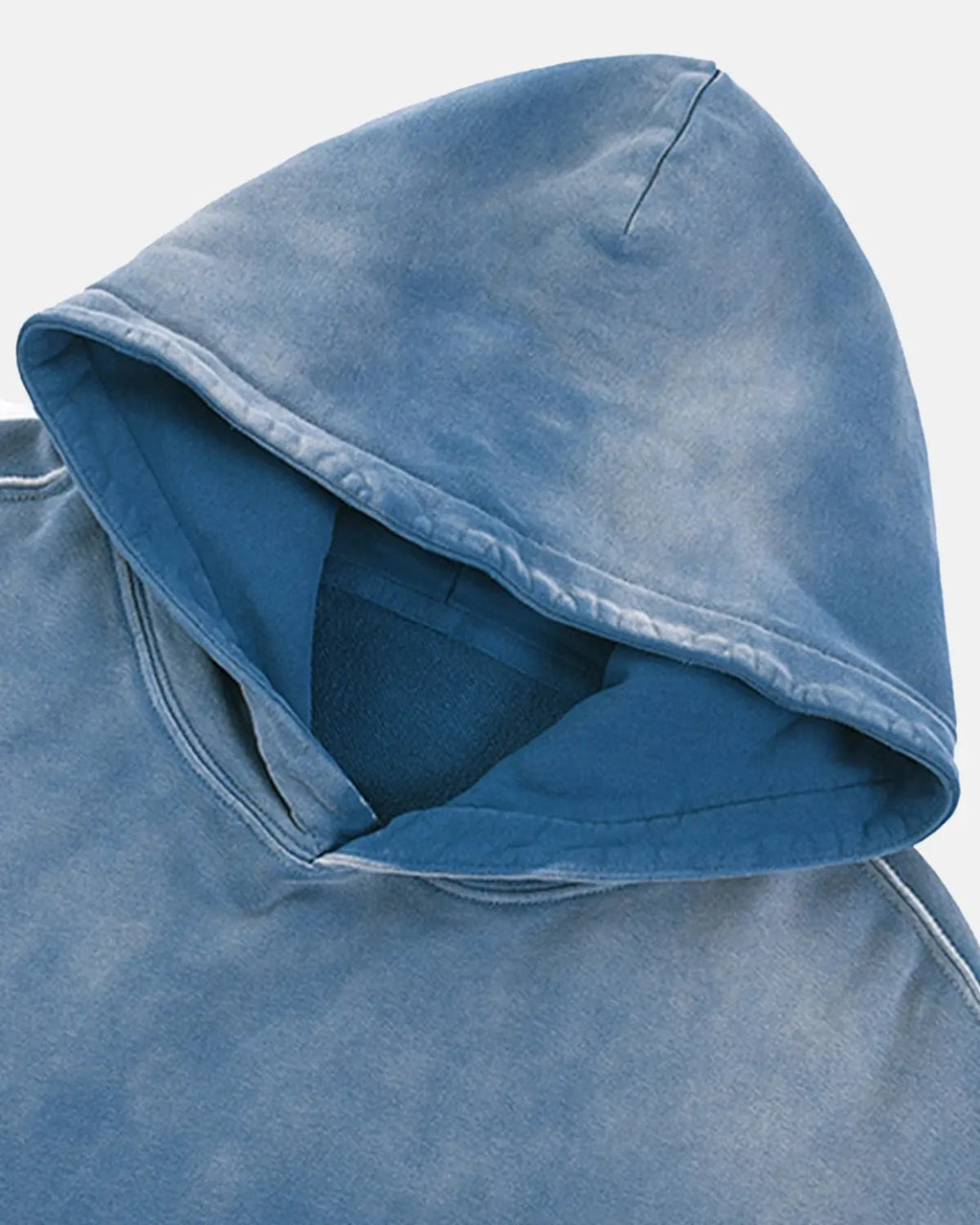 Inflation Streetwear heavyweight washed hoodie featuring a relaxed fit, soft fabric, and bold logo print on the front.