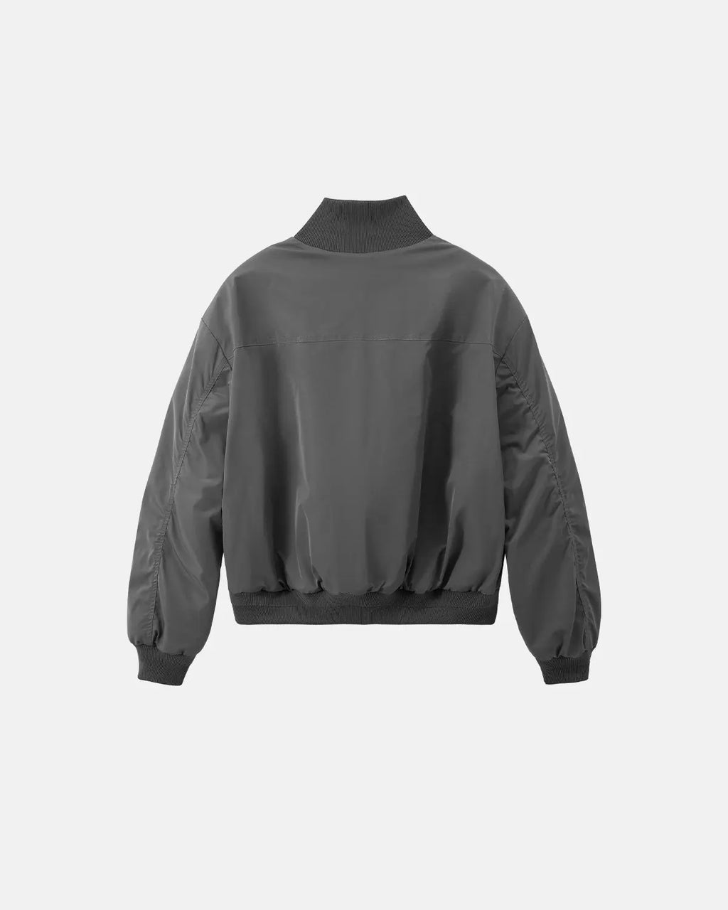 Inflation Cotton Padded Bomber Jacket featuring a sleek design with padded insulation and a ribbed collar and cuffs.