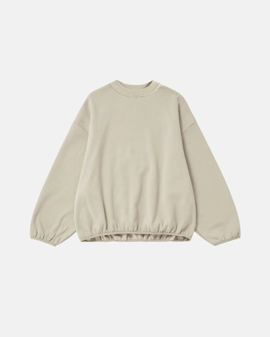 Inflation Streetwear premium boxy crewneck sweatshirt in black, featuring a relaxed fit and soft cotton fabric.