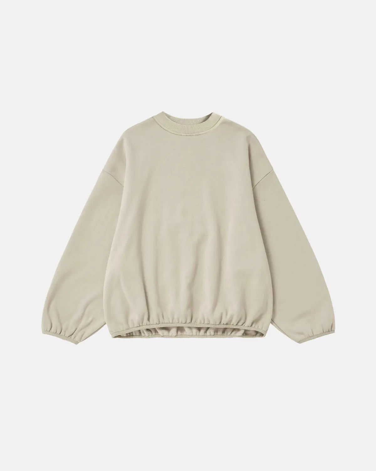 Inflation Streetwear premium boxy crewneck sweatshirt in black, featuring a relaxed fit and soft cotton fabric.