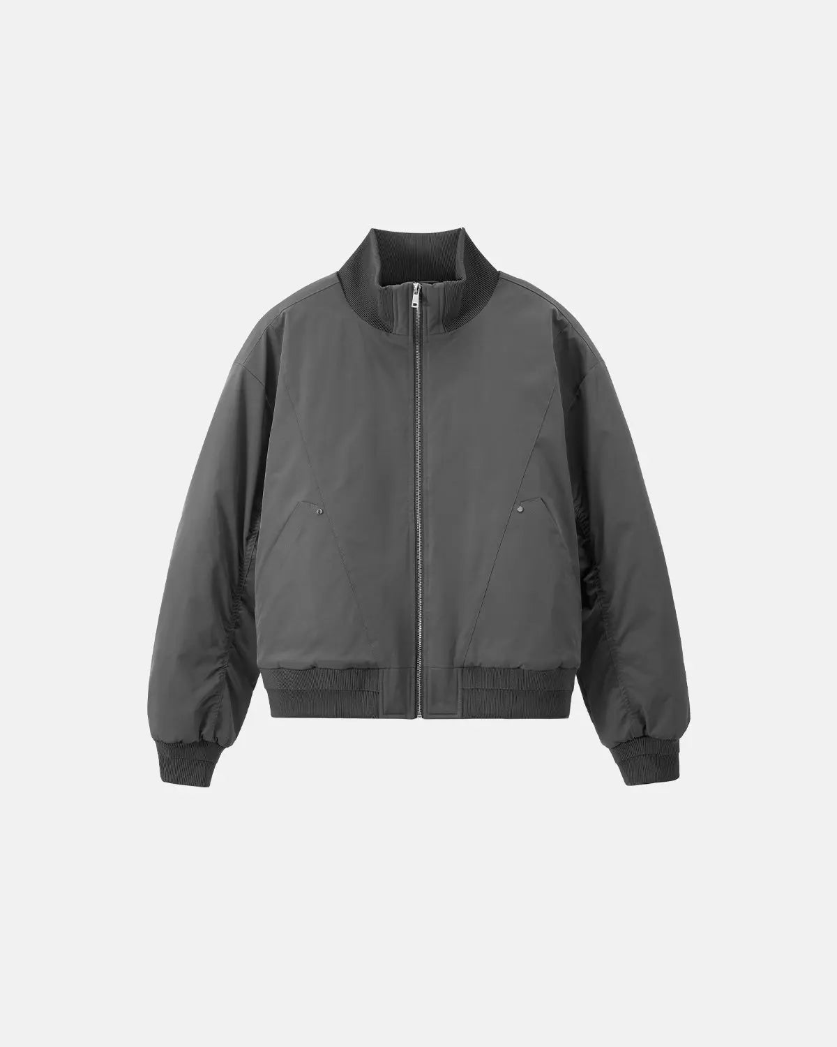 Inflation Cotton Padded Bomber Jacket showcasing a stylish, padded streetwear design with a sleek fit and modern detailing.