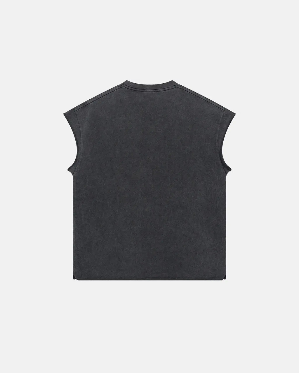 Distressed wash tank top by INFLATION Streetwear, featuring a relaxed fit with ripped details and a casual, vintage-inspired style.