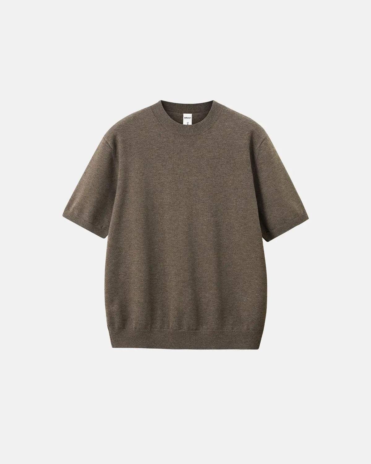 Short-sleeved crewneck sweater by INFLATION Streetwear, made of knit fabric with a casual, stylish fit.