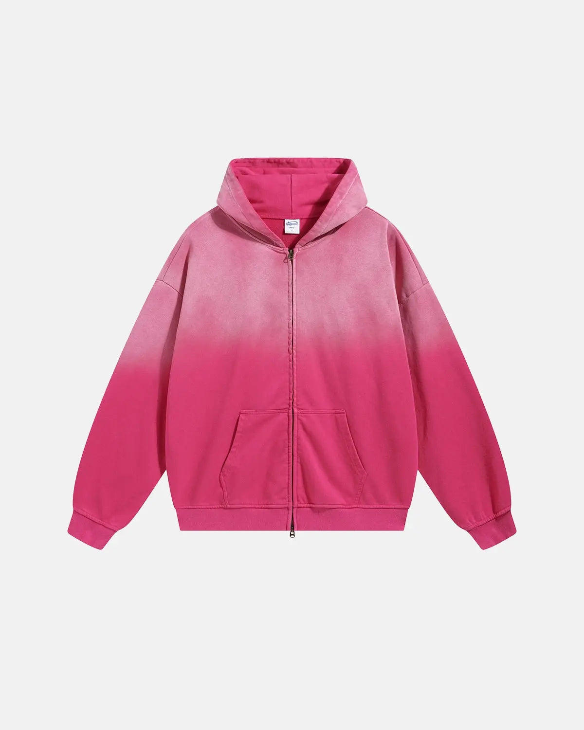 Inflation Inflation Monkey Wash French Terry Zip Up Hoodie featuring a playful monkey graphic, soft fabric, and adjustable hood.