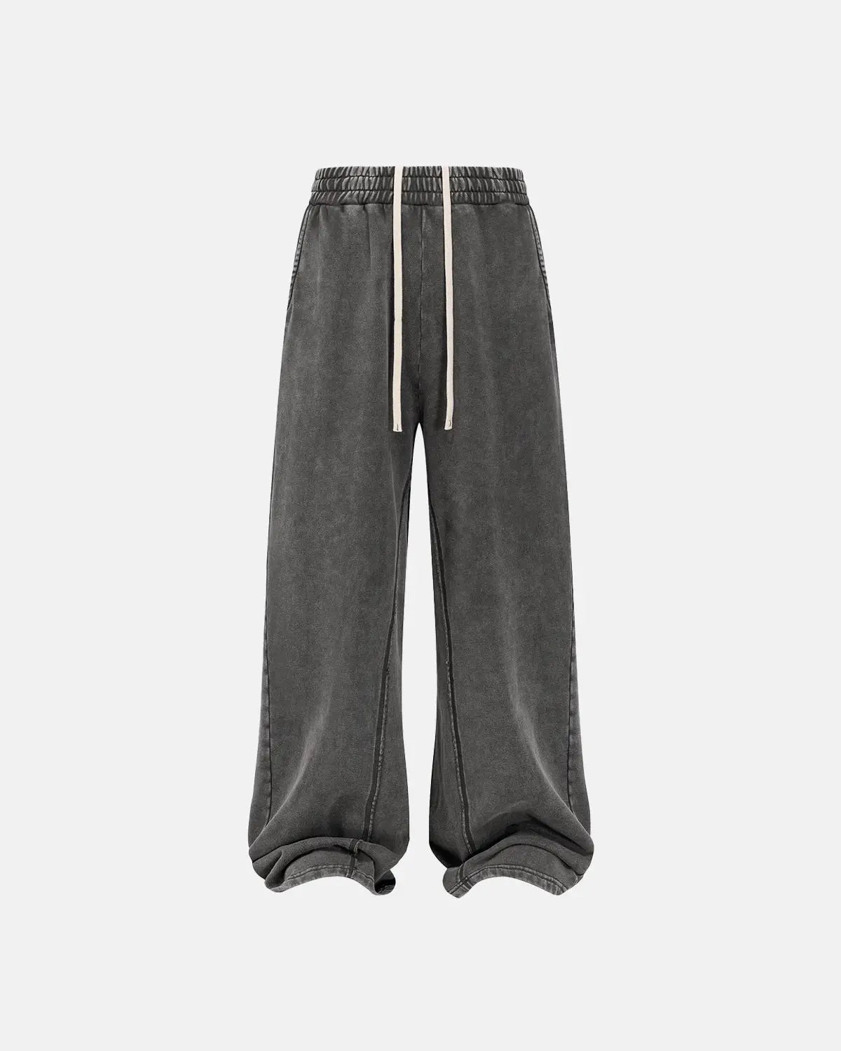 Inflation Streetwear straight leg acid wash sweatpants made of soft fabric, featuring a relaxed fit and casual style.