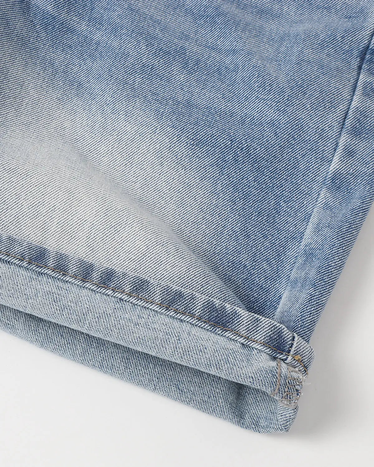 Ripped mid-length washed denim shorts by Inflation Streetwear, casual denim pants with distressed details and a relaxed fit.