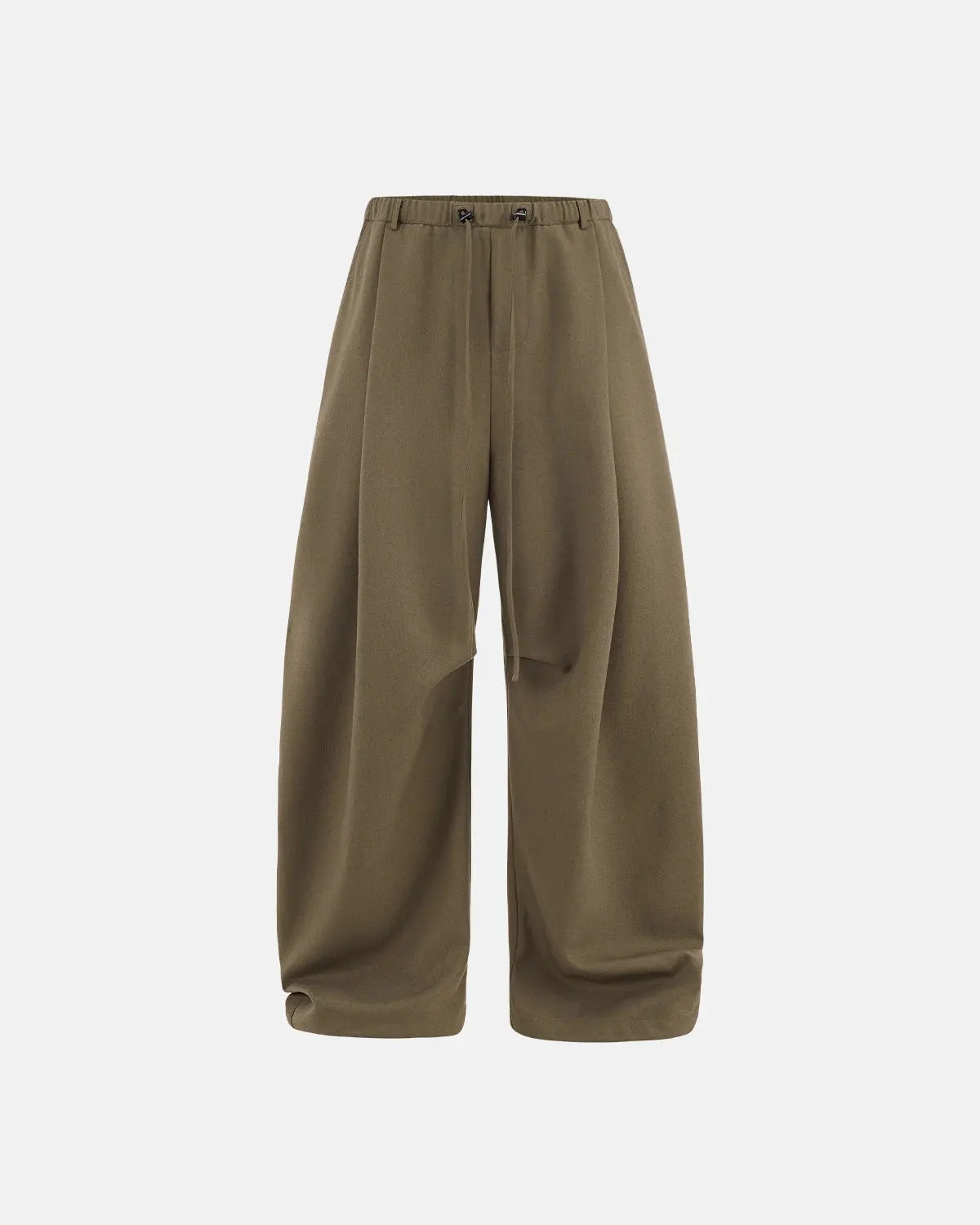 Cotton linen wide-leg pants by INFLATION Streetwear, featuring a relaxed fit and casual style, shown in a neutral color.
