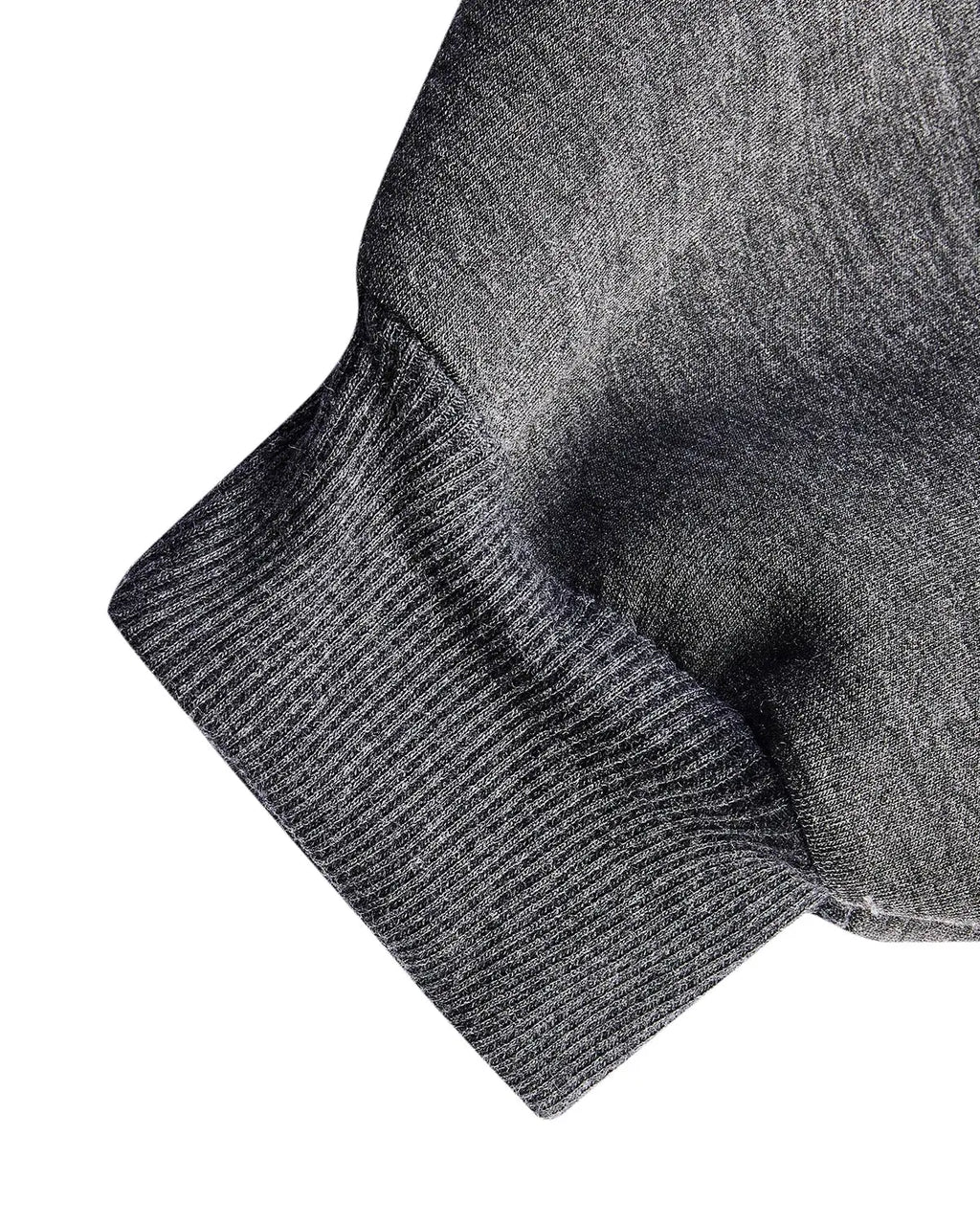 Grey boxy zip-up hoodie by INFLATION with a front zipper, relaxed fit, and hood, displayed on a hanger.