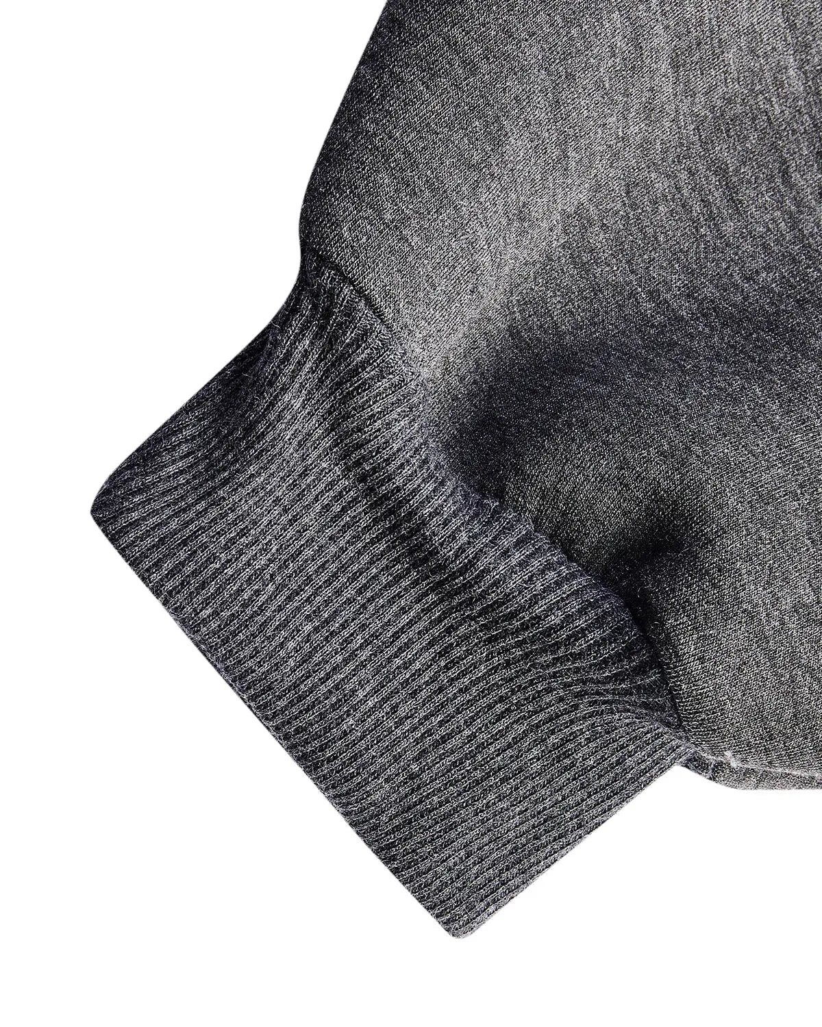 Grey boxy zip-up hoodie by INFLATION with a front zipper, relaxed fit, and hood, displayed on a hanger.