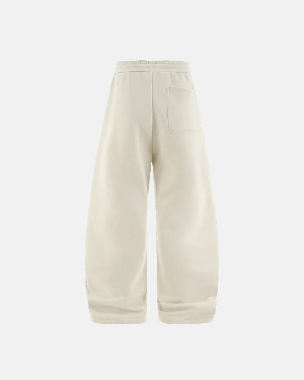 Inflation Solid Color Fleece Barrel Sweatpant with relaxed fit and elastic waistband, casual streetwear style in soft fleece fabric.