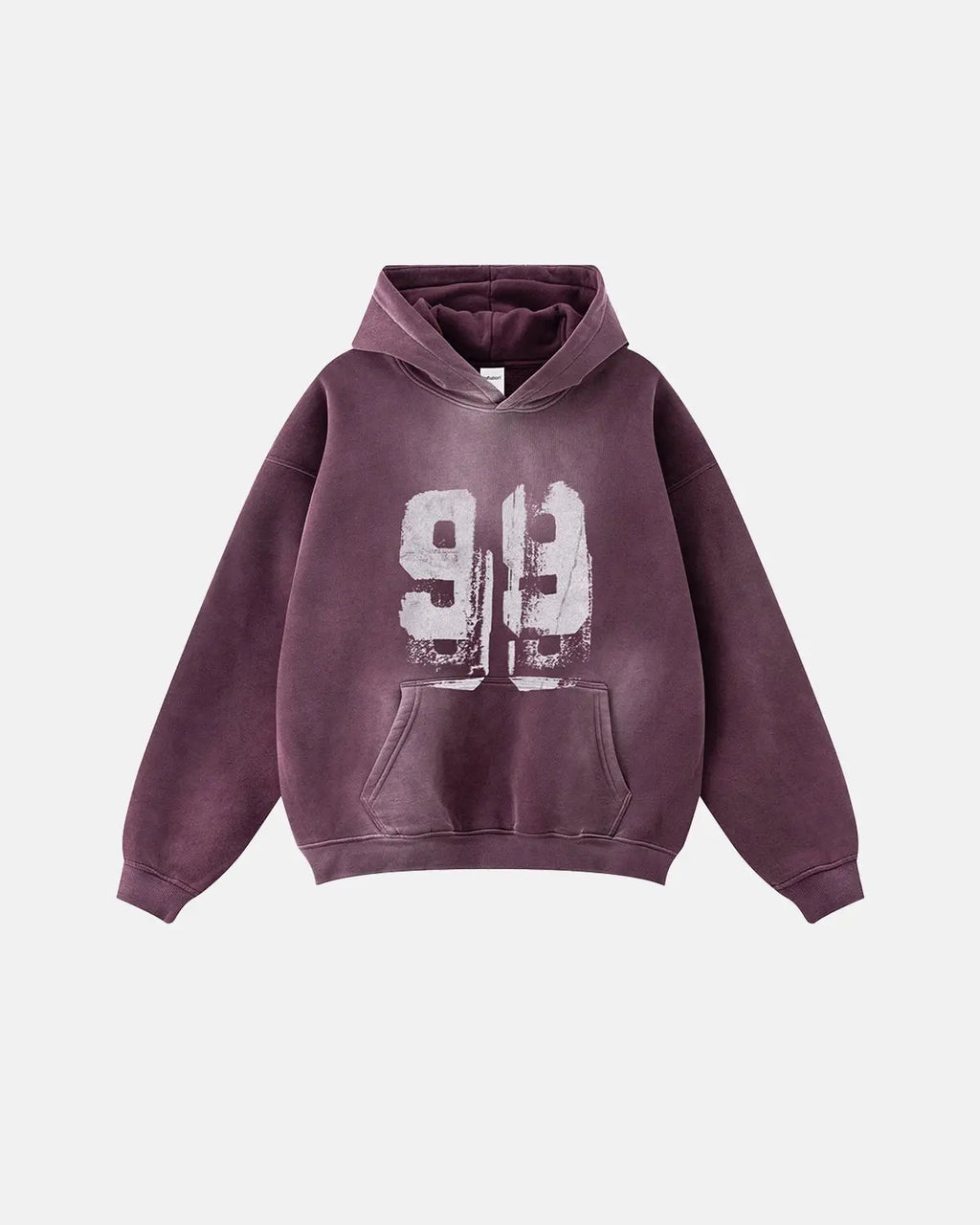 Inflation Streetwear graffiti print washed fleece hoodie featuring colorful graffiti designs and a relaxed fit.