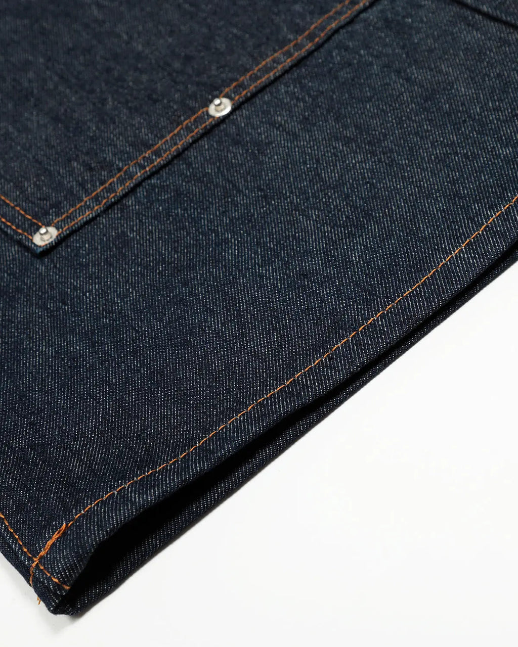 Inflation streetwear double waist raw baggy jeans with distressed details, relaxed fit, and raw denim finish.
