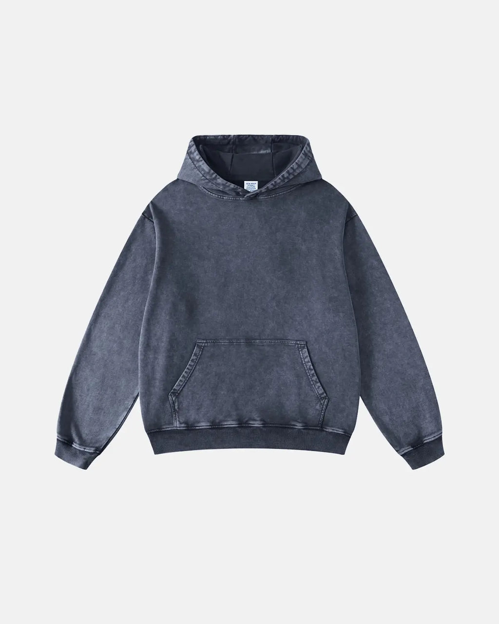 Acid washed French Terry hoodie from INFLATION Streetwear featuring a relaxed fit and casual style.