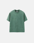 Inflation Streetwear Snow Flakes Wash Tee with snowflake graphic on a casual cotton T-shirt, black color and relaxed fit.