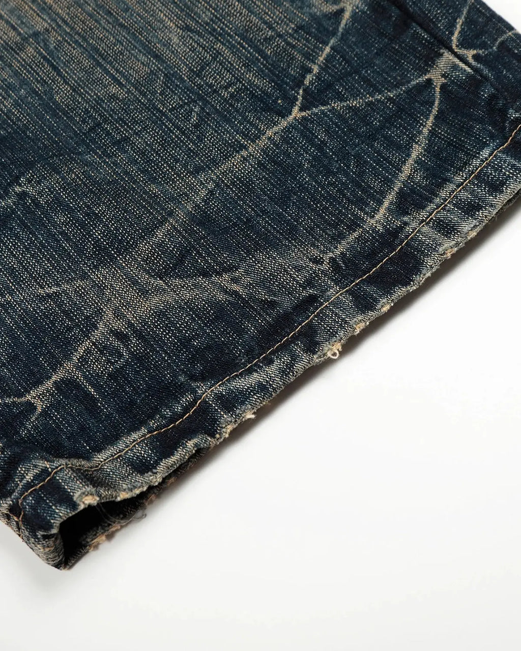 Bamboo weave barrel baggy jeans by INFLATION featuring relaxed fit and stylish streetwear design with textured fabric.